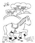 Coloriage Chevaux 114