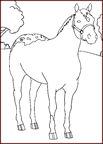 Coloriage Chevaux 26