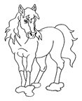 Coloriage Chevaux 51