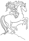 Coloriage Chevaux 73