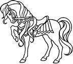 Coloriage Chevaux 83