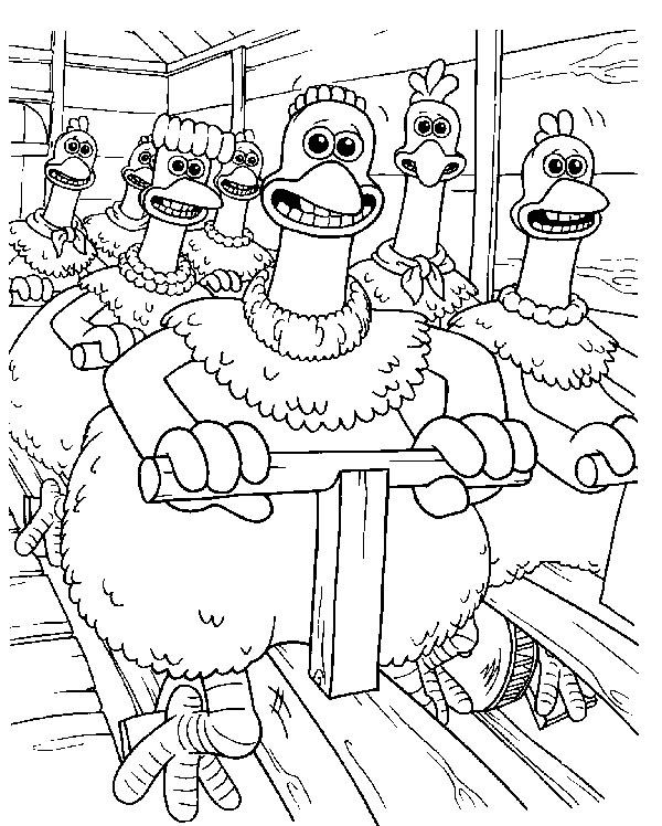 Coloriage 15 Chickenrun