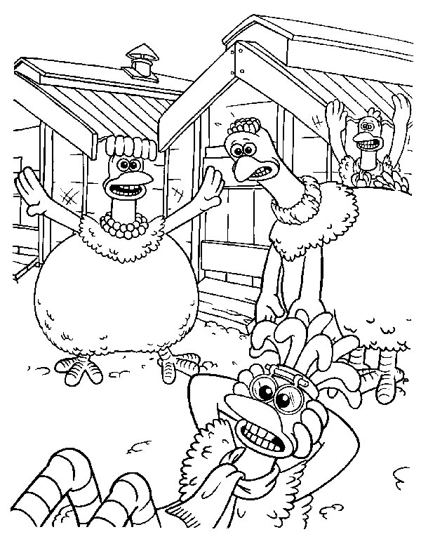 Coloriage 32 Chickenrun