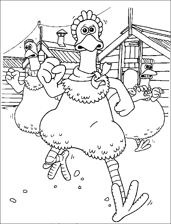 Coloriage 4 Chickenrun