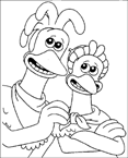 Coloriage Chickenrun 9