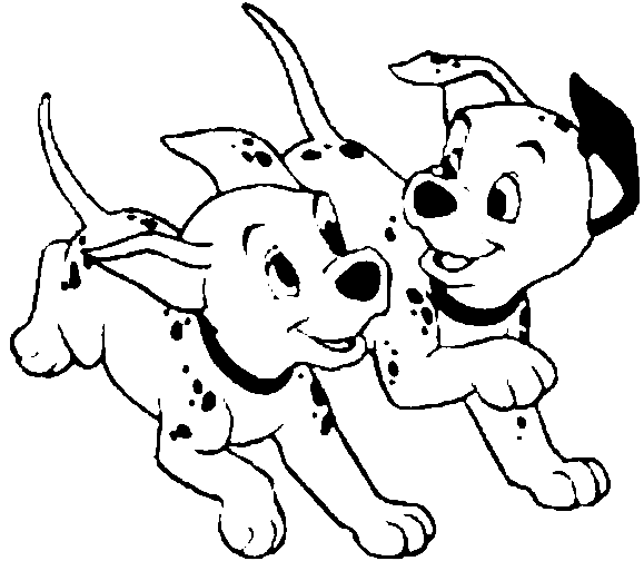 Coloriage 17 Chiens