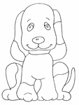 Coloriage Chiens 6