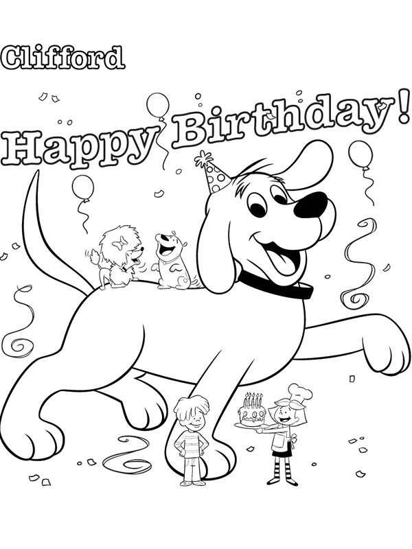 Coloriage 22 Clifford