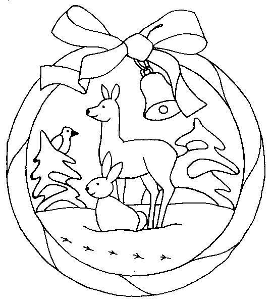 Coloriage 11 Couronnes de noel
