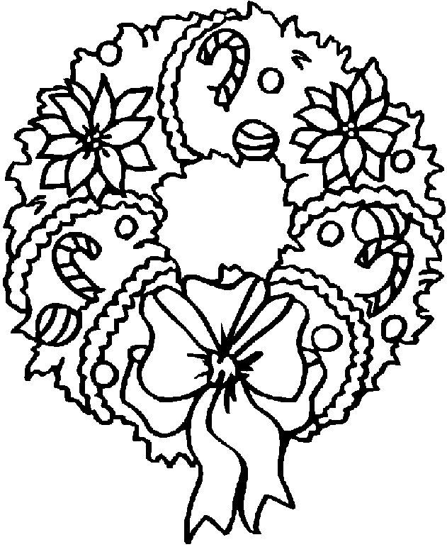 Coloriage 13 Couronnes de noel