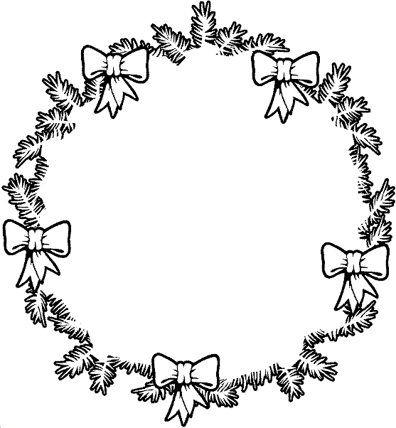 Coloriage 34 Couronnes de noel