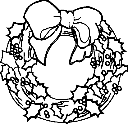 Coloriage 36 Couronnes de noel