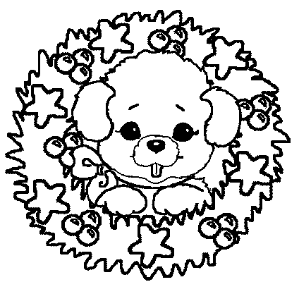 Coloriage 37 Couronnes de noel