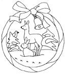 Coloriage Couronnes de noel 11