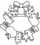 Coloriage Couronnes de noel 21