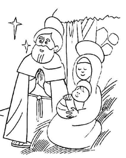 Coloriage 18 Creche de noel