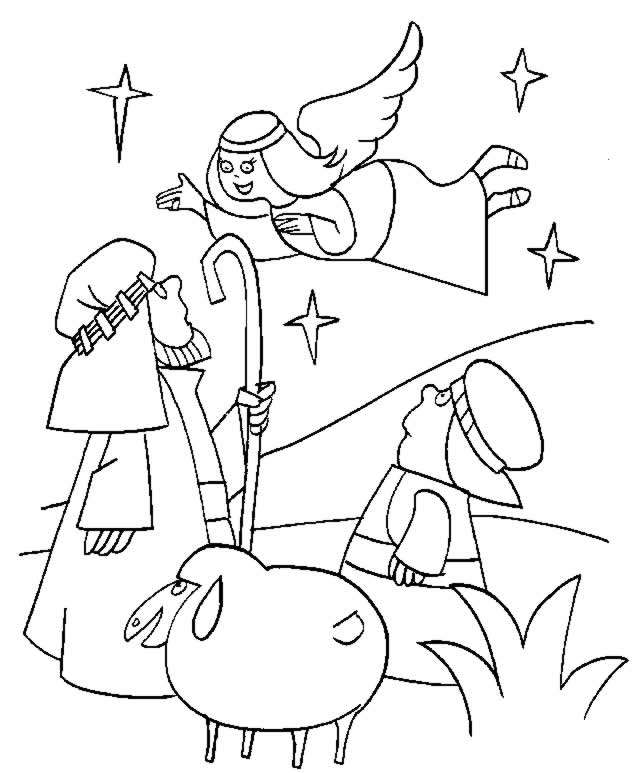 Coloriage 19 Creche de noel