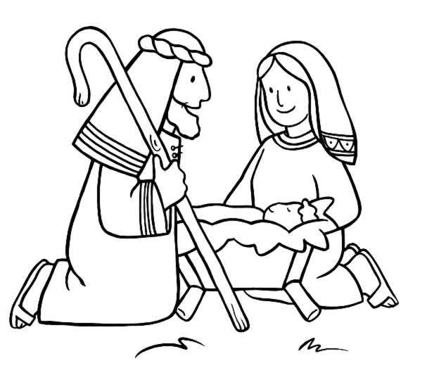 Coloriage 27 Creche de noel