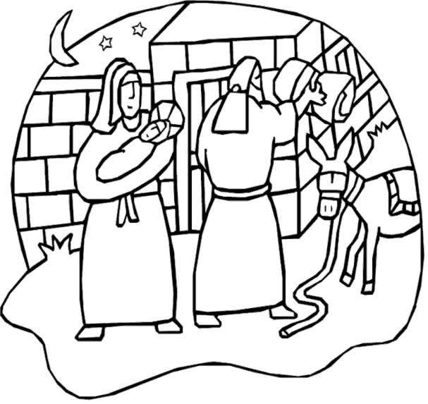 Coloriage 29 Creche de noel