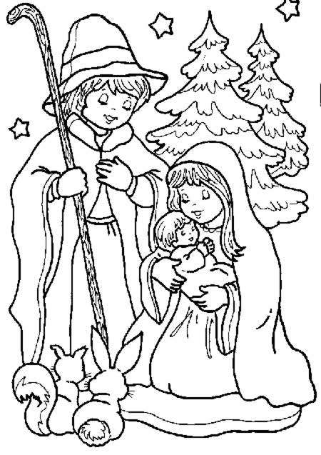 Coloriage 39 Creche de noel