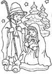 Coloriage Creche de noel 39