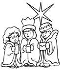 Coloriage Creche de noel 41