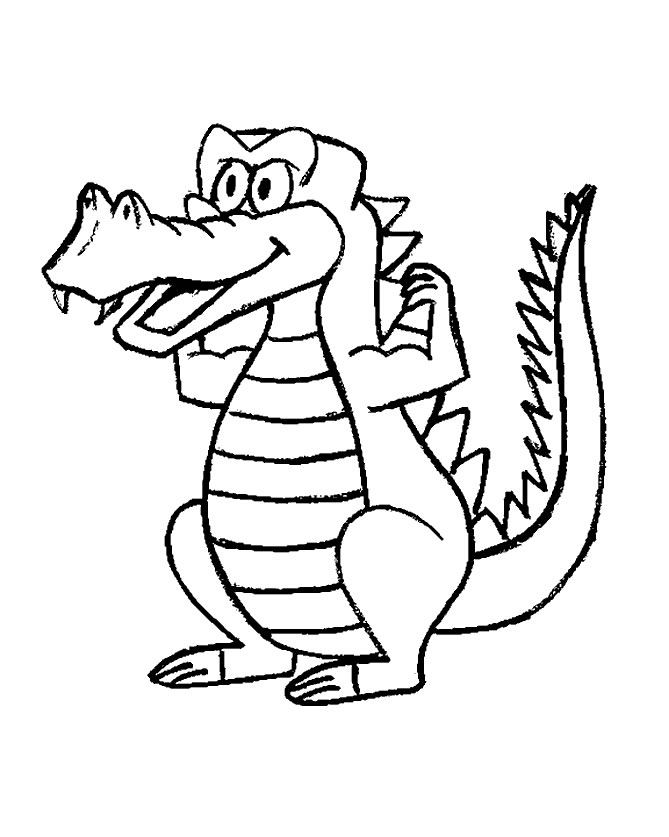 Coloriage 19 Crocodiles