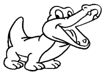 Coloriage Crocodiles 6