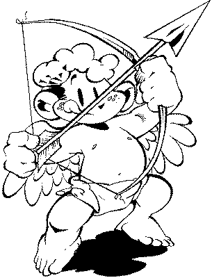 Coloriage 10 Cupidon