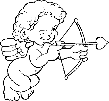 Coloriage 11 Cupidon