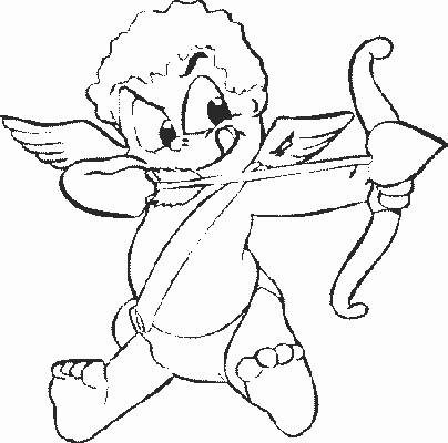 Coloriage 13 Cupidon