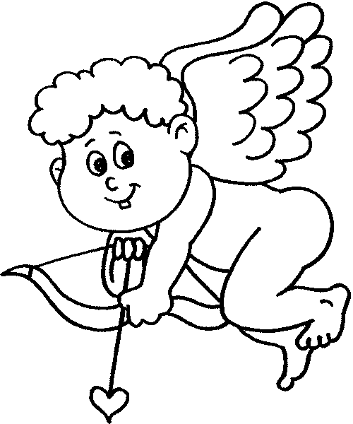 Coloriage 19 Cupidon