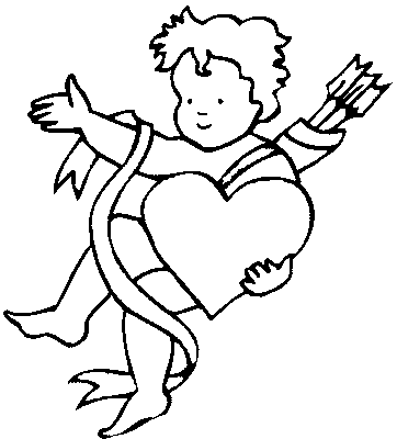 Coloriage 2 Cupidon