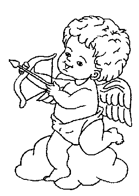 Coloriage 21 Cupidon