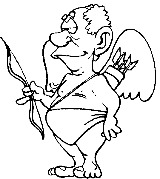 Coloriage 8 Cupidon