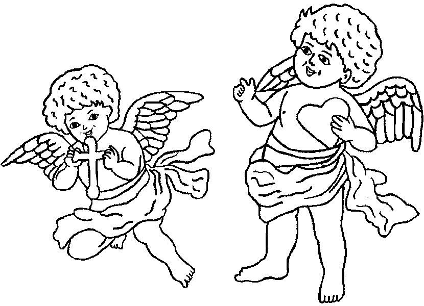 Coloriage 9 Cupidon