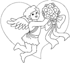 Coloriage Cupidon 28