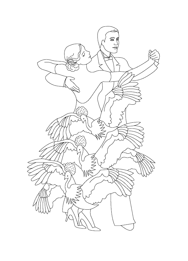 Coloriage 14 Danse