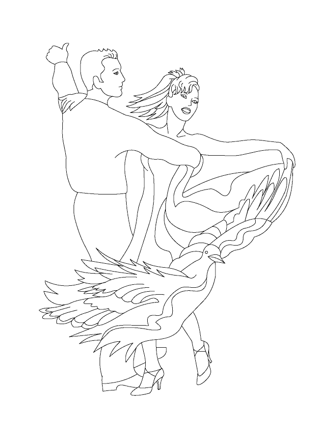 Coloriage 23 Danse