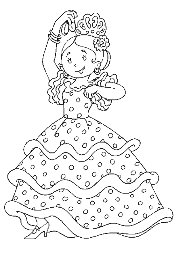 Coloriage 8 Danse