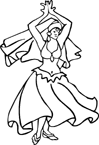 Coloriage Danse 24