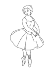 Coloriage Danse 7