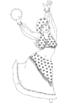 Coloriage Danse 9