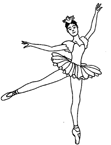 Coloriage Danseurs 4