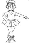 Coloriage Danseurs 5