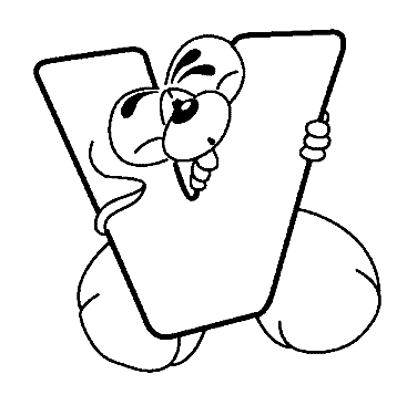 Coloriage 22 Diddl alphabet