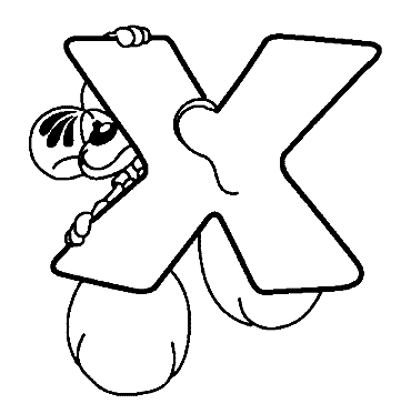 Coloriage 24 Diddl alphabet