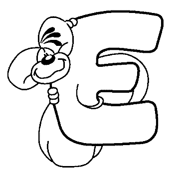 Coloriage 5 Diddl alphabet