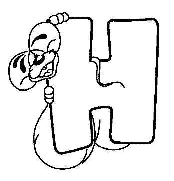 Coloriage 8 Diddl alphabet