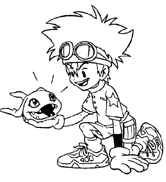 Coloriage 1 Digimon